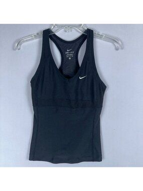 Nike Dri Fit Racerback Training Tank Top  Womens Size Small Black